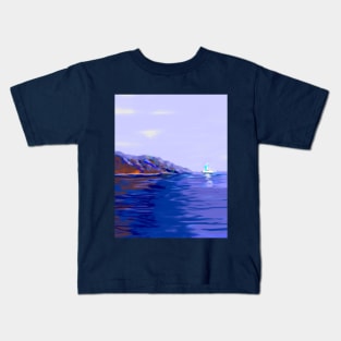 view at mountain Kids T-Shirt